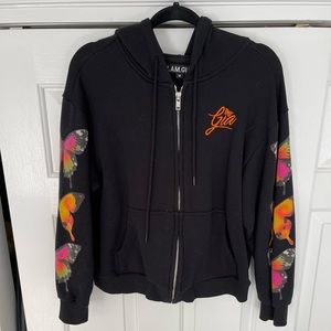 I.AM.GIA Butterfly Zip Up Hoodie